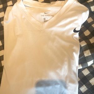 Nike dri fit top v neck - mens medium